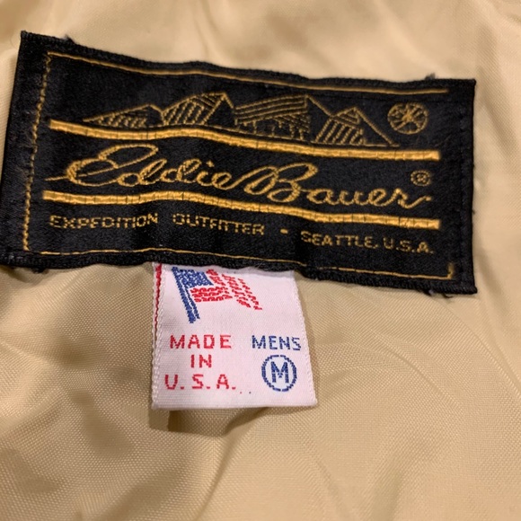 Vintage EDDIE BAUER EXPEDITION Goose down Coat M - Picture 5 of 10
